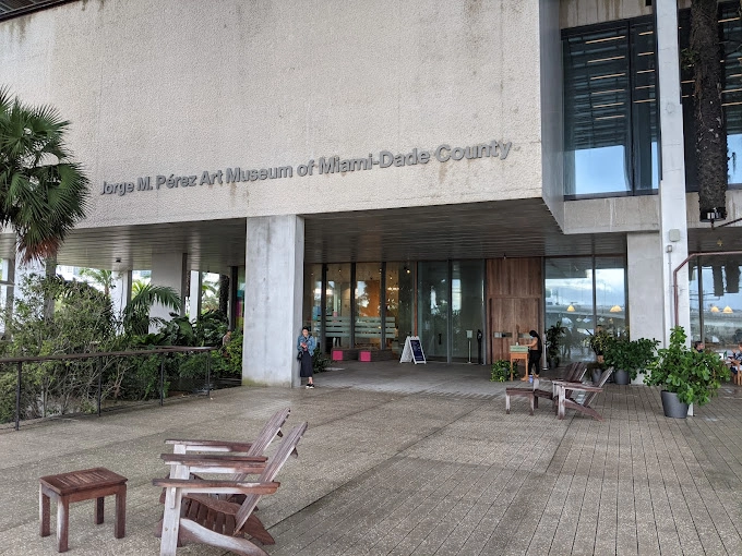 Goldenteak Teak Adirondacks at Museum in Miami